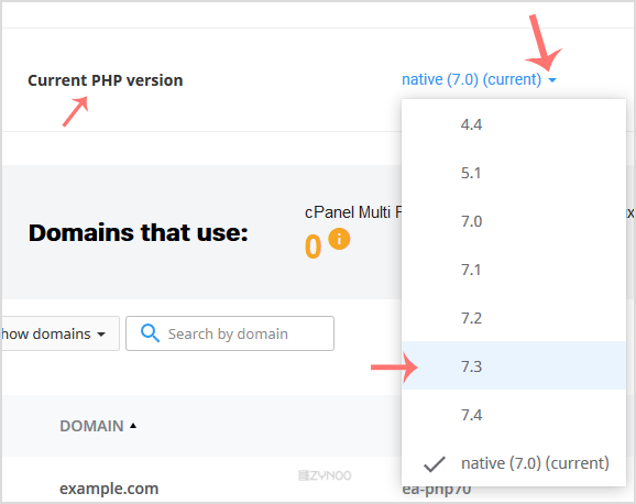 cP-CL-current-PHP-version-option.gif